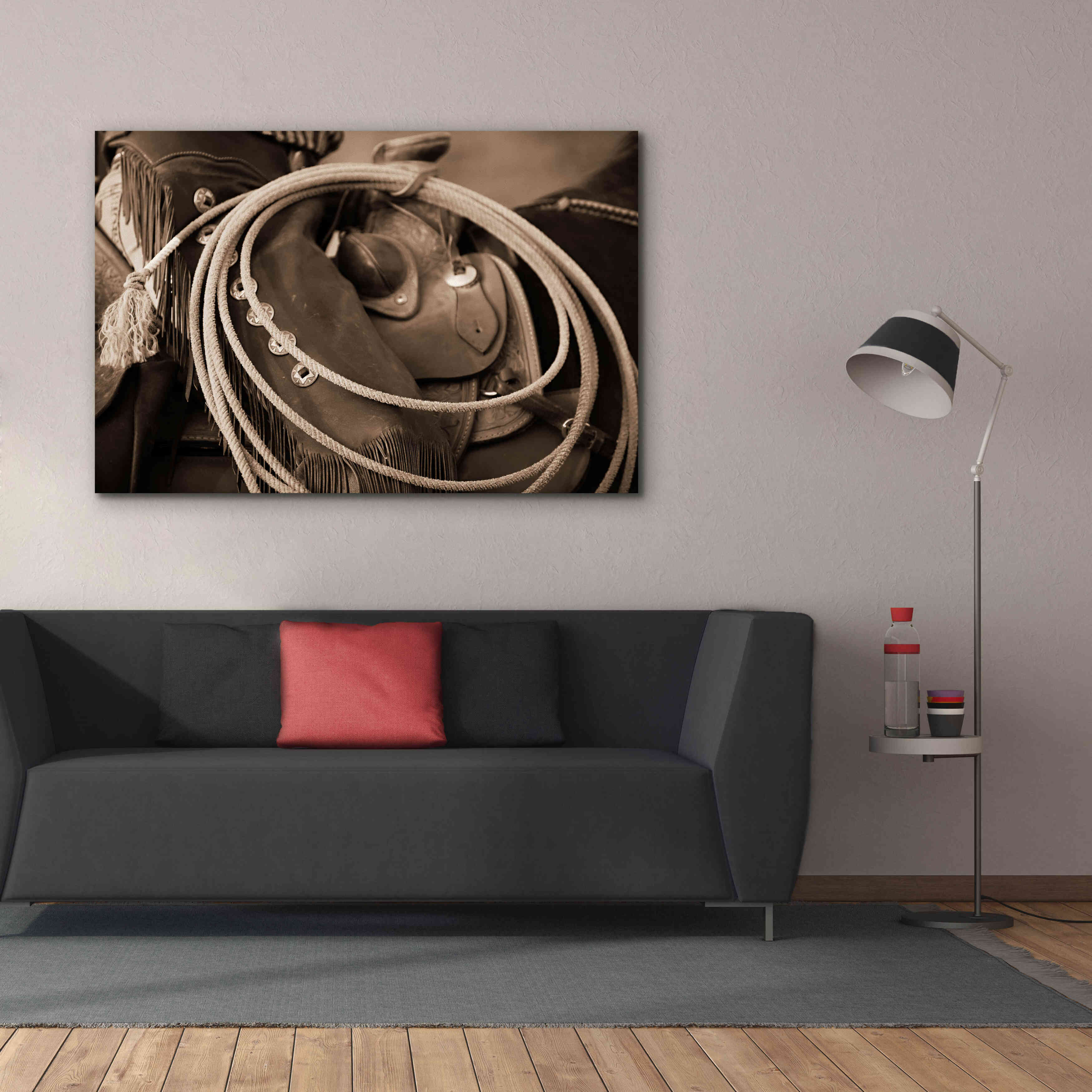 'Cowgirls Lasso' by Lisa Dearing, Giclee Canvas Wall Art,60x40