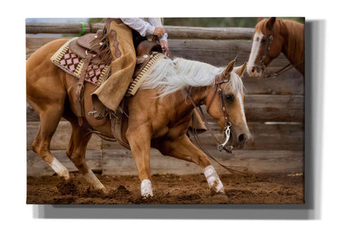 Image of 'Cutting Horses' by Lisa Dearing, Giclee Canvas Wall Art