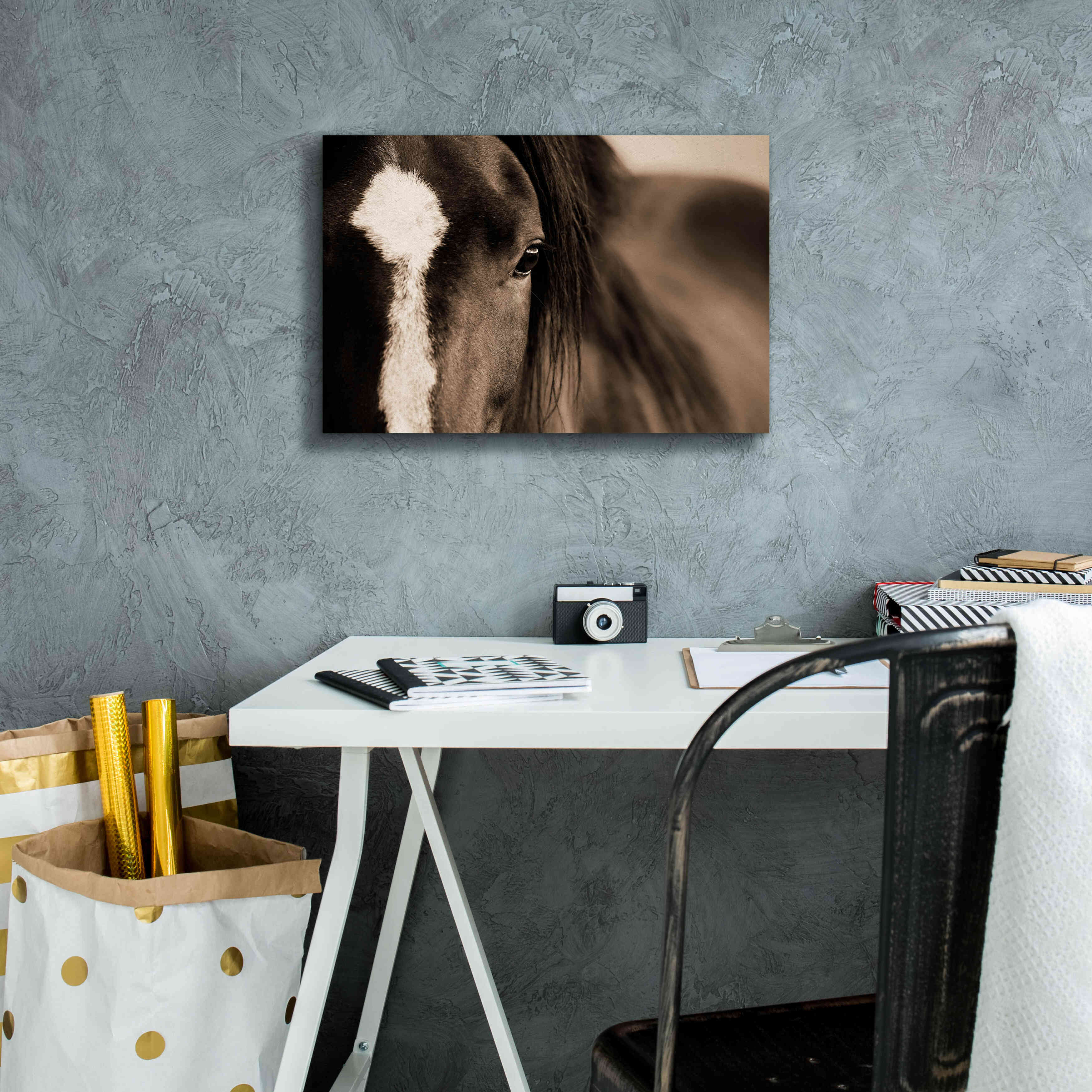 'Dark Eyes' by Lisa Dearing, Giclee Canvas Wall Art,18x12