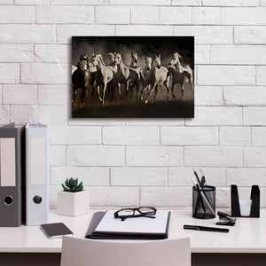 'Dream Horses' by Lisa Dearing, Giclee Canvas Wall Art,18x12