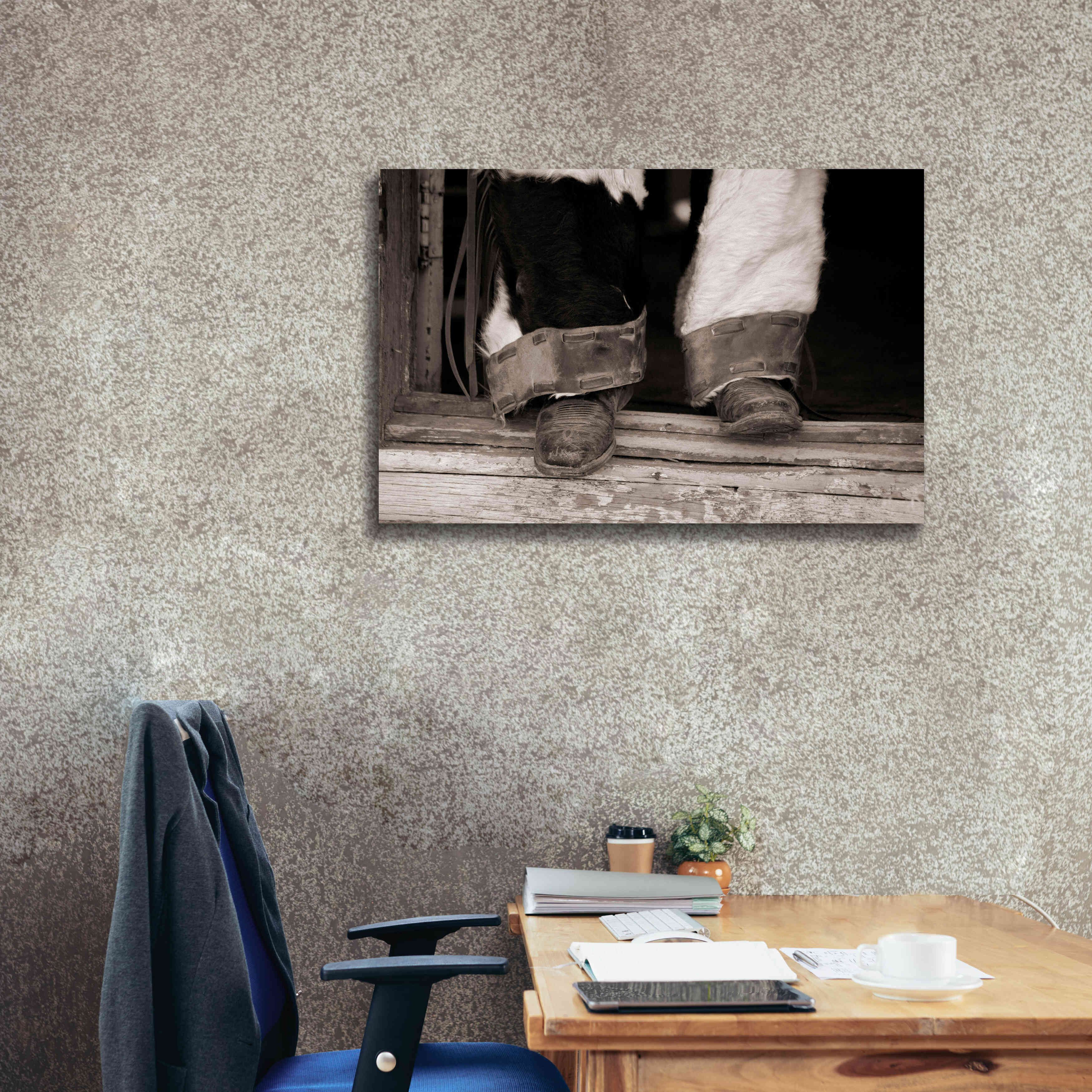 'Furry Chaps' by Lisa Dearing, Giclee Canvas Wall Art,40x26