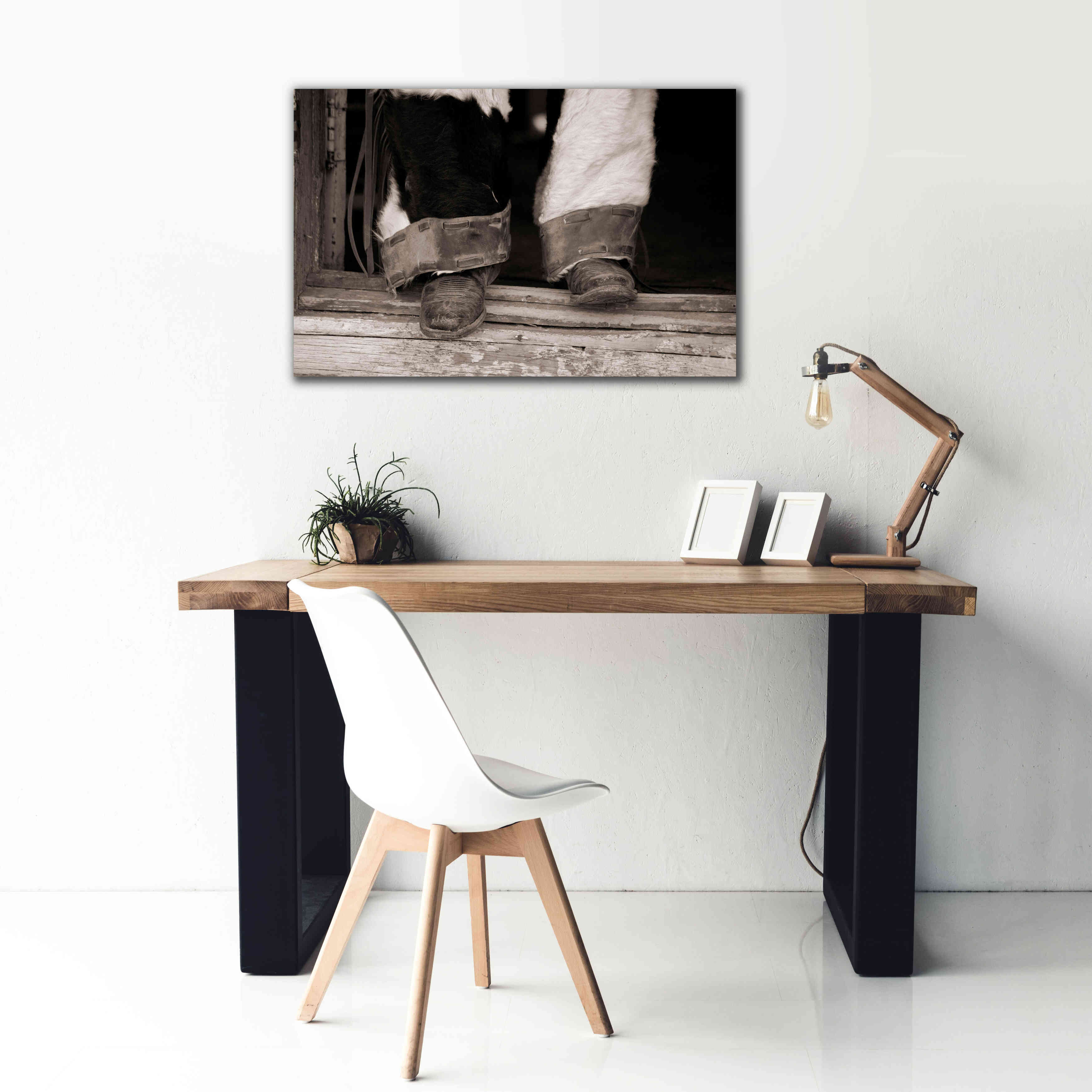 'Furry Chaps' by Lisa Dearing, Giclee Canvas Wall Art,40x26