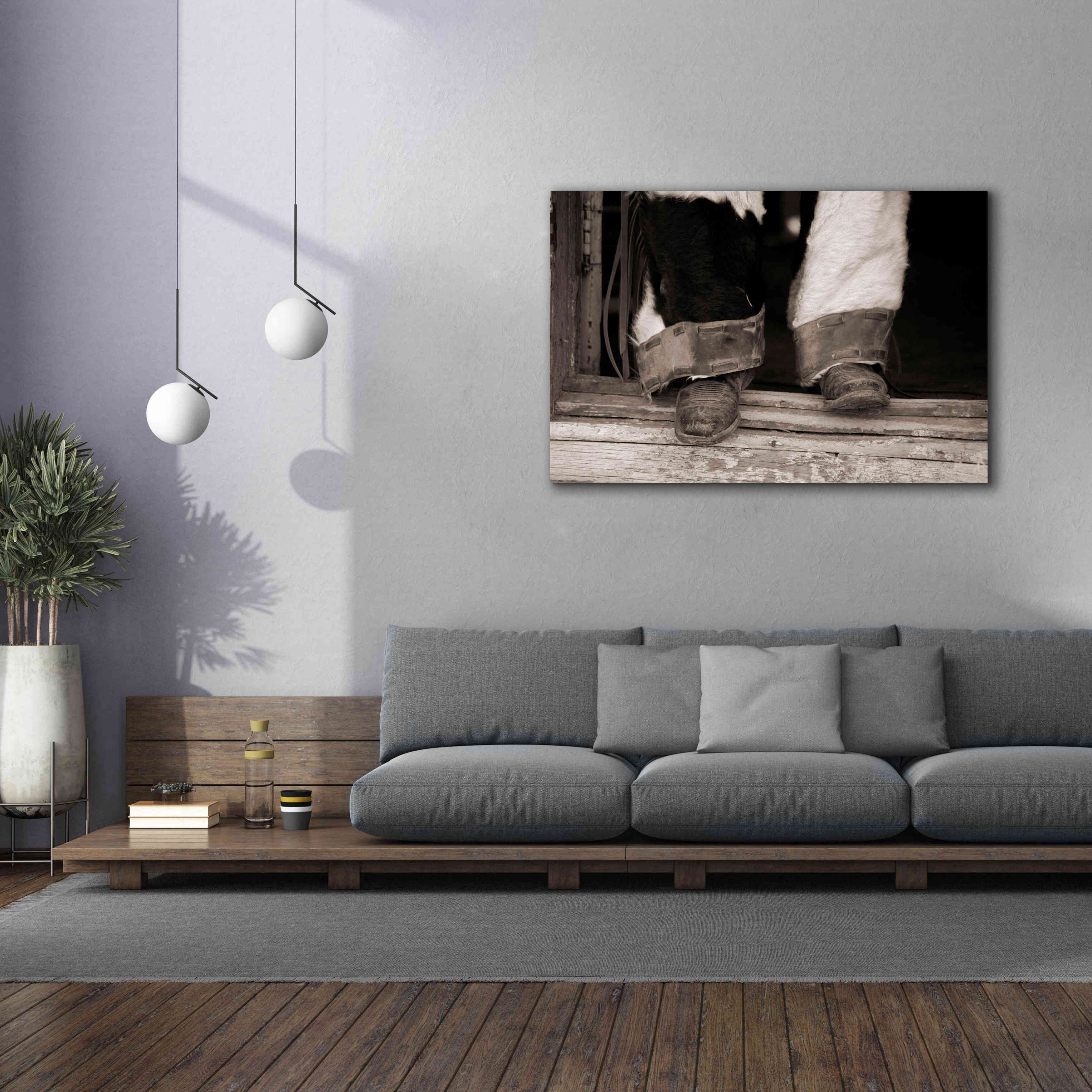 'Furry Chaps' by Lisa Dearing, Giclee Canvas Wall Art,60x40