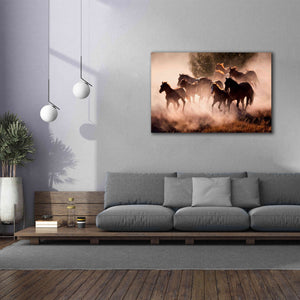 'Horses' by Lisa Dearing, Giclee Canvas Wall Art,60x40