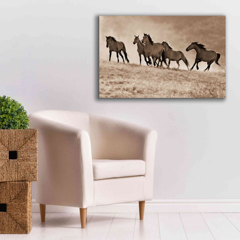 Image of 'Kicking Dust' by Lisa Dearing, Giclee Canvas Wall Art,40x26
