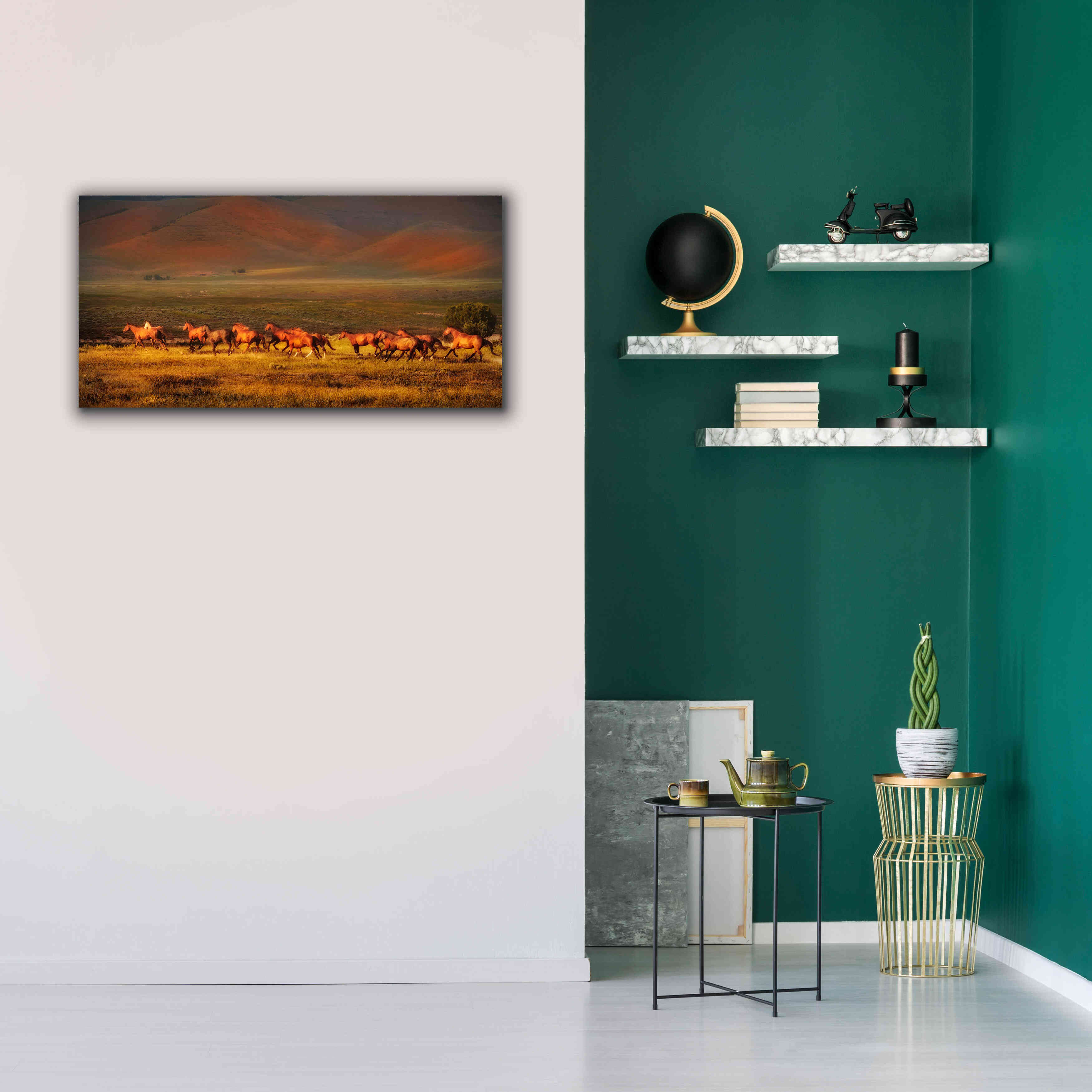 'Montana Dreaming' by Lisa Dearing, Giclee Canvas Wall Art,40x20