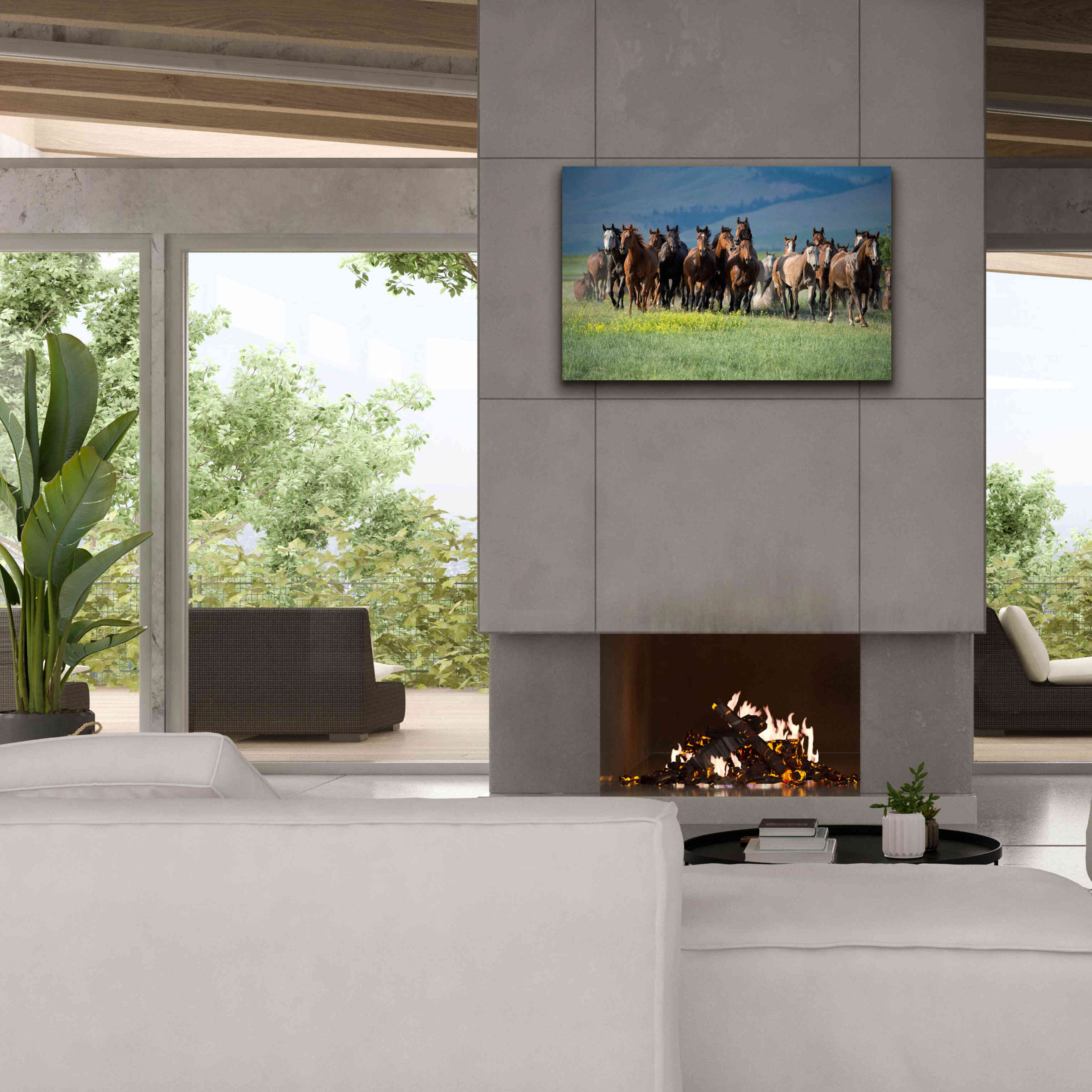 'Montana Thunder' by Lisa Dearing, Giclee Canvas Wall Art,40x26