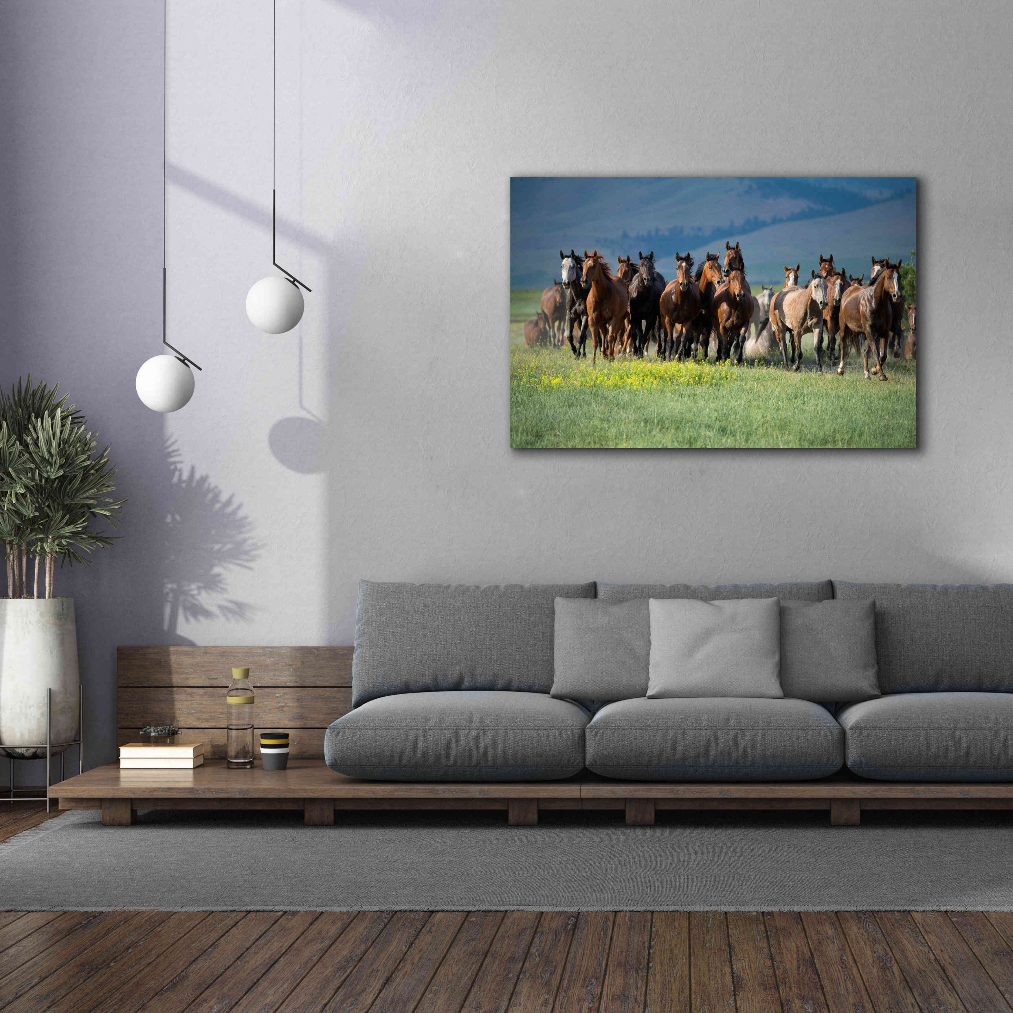 'Montana Thunder' by Lisa Dearing, Giclee Canvas Wall Art,60x40