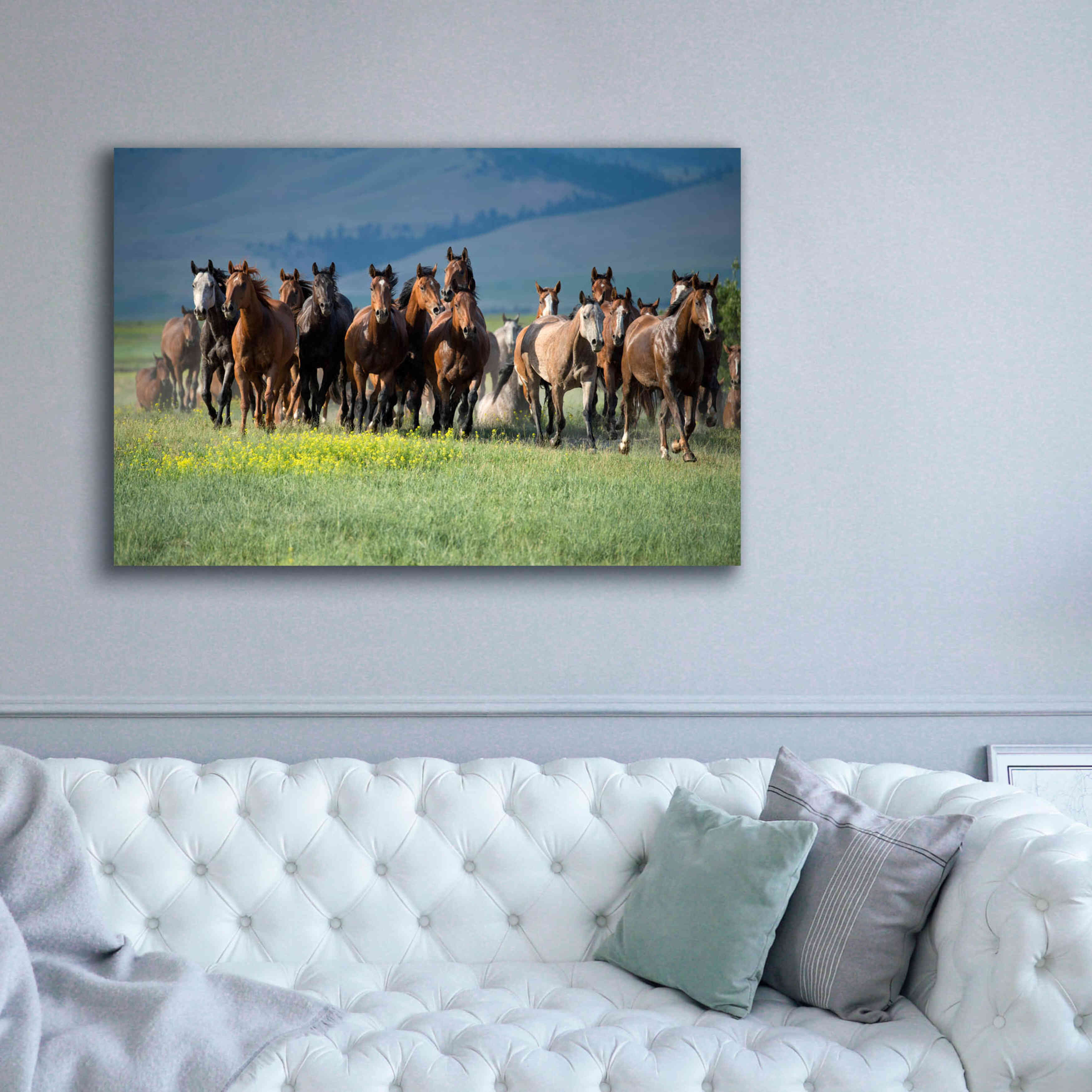'Montana Thunder' by Lisa Dearing, Giclee Canvas Wall Art,60x40