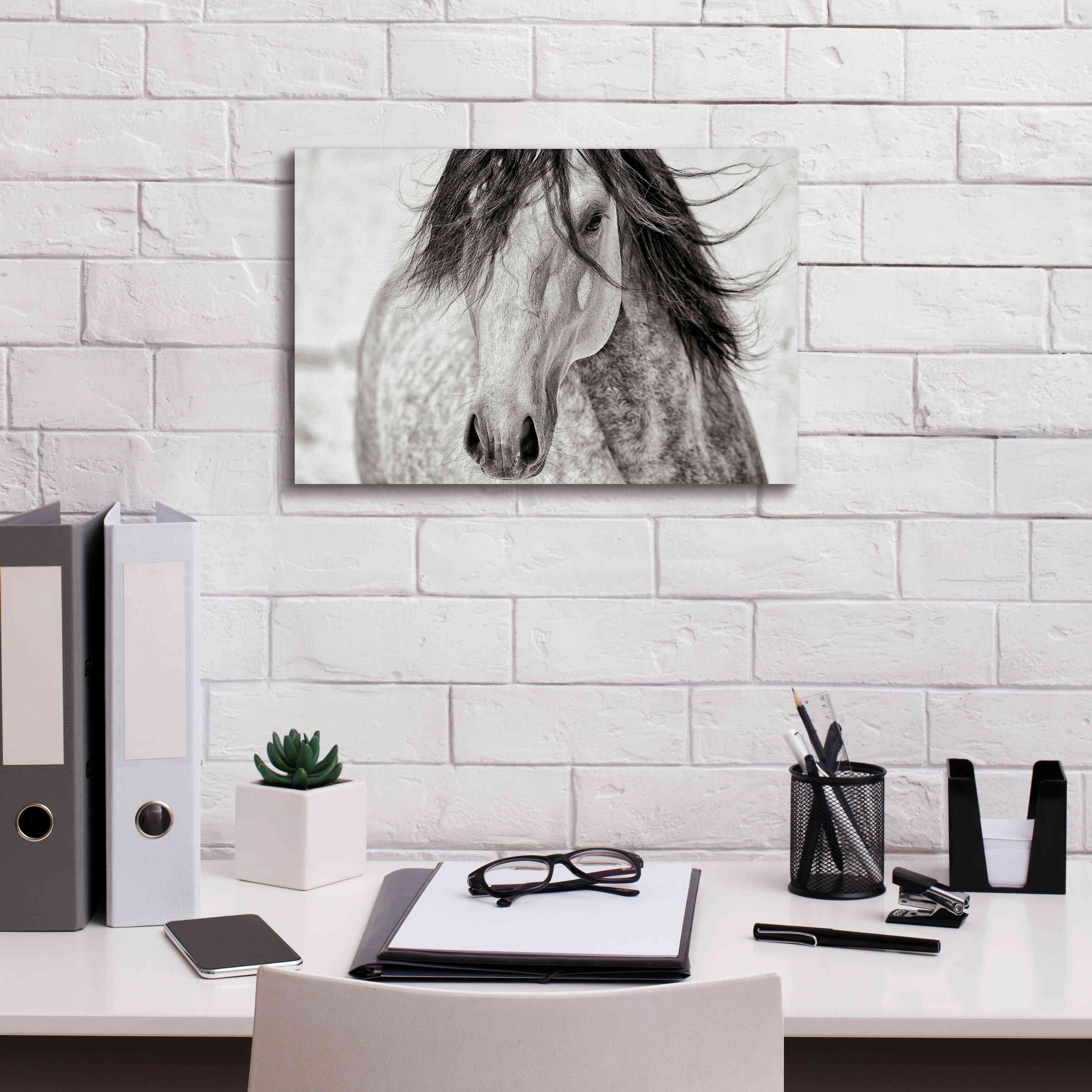 'My Beautiful Mane' by Lisa Dearing, Giclee Canvas Wall Art,18x12