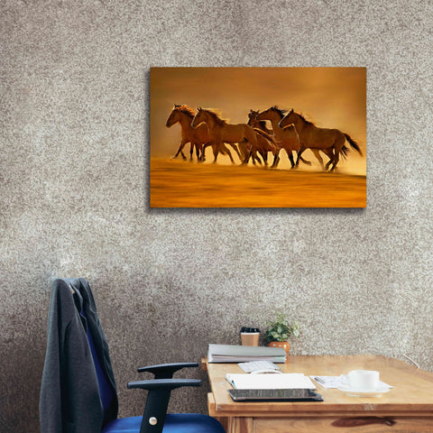 Image of 'Night Runners' by Lisa Dearing, Giclee Canvas Wall Art,40x26