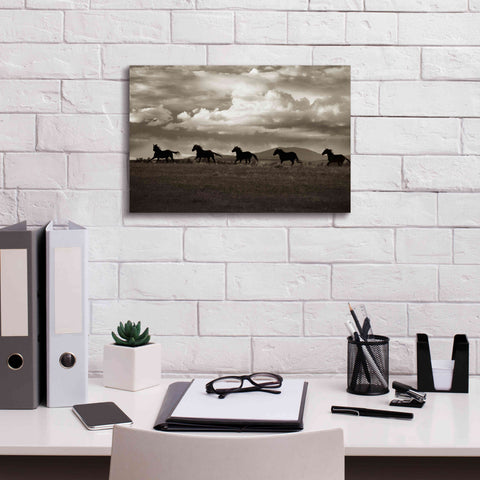 Image of 'Racing the Clouds' by Lisa Dearing, Giclee Canvas Wall Art,18x12