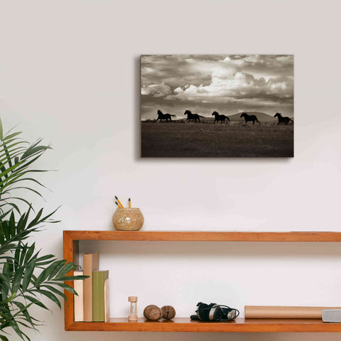 Image of 'Racing the Clouds' by Lisa Dearing, Giclee Canvas Wall Art,18x12