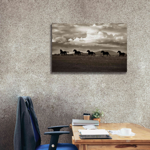 Image of 'Racing the Clouds' by Lisa Dearing, Giclee Canvas Wall Art,40x26