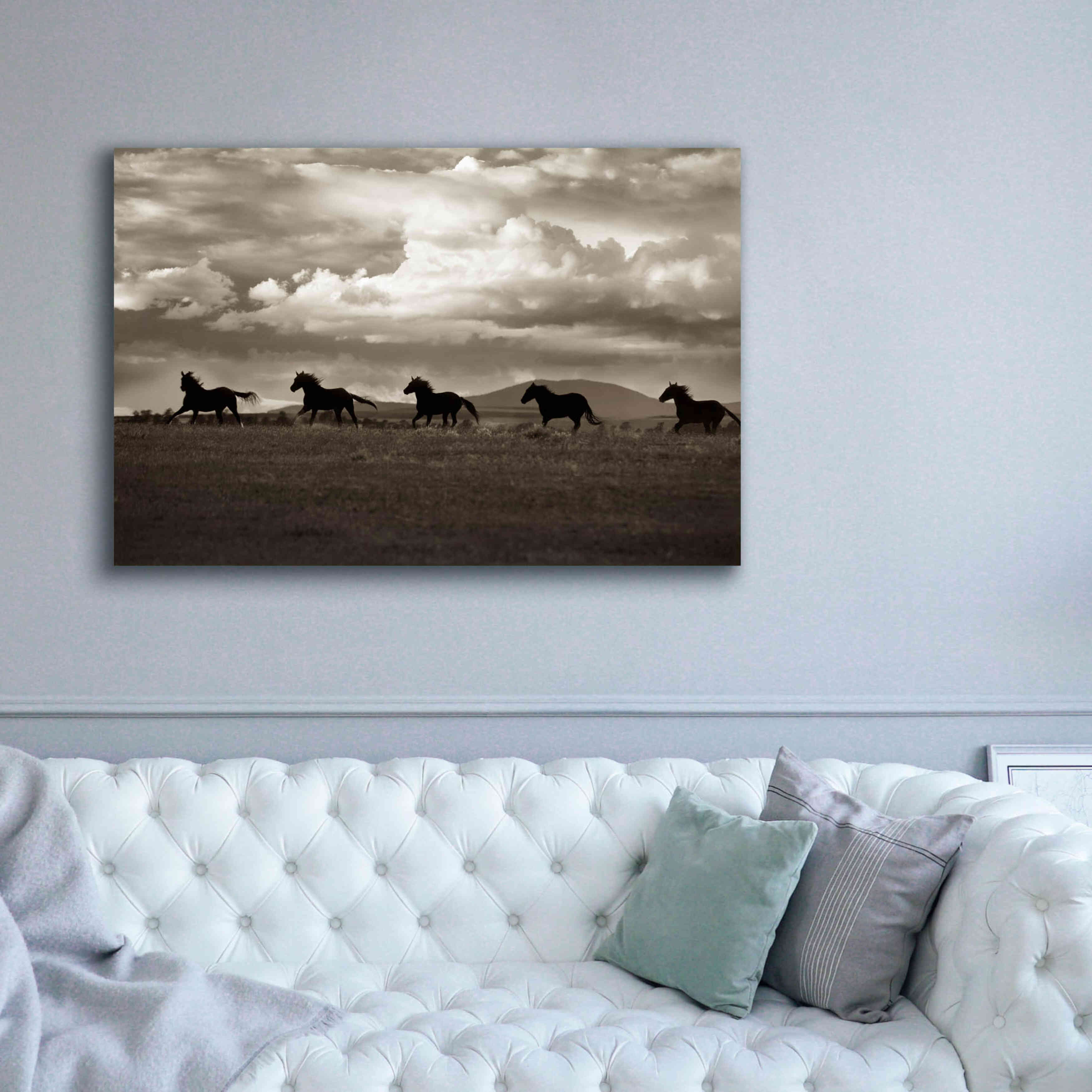 'Racing the Clouds' by Lisa Dearing, Giclee Canvas Wall Art,60x40