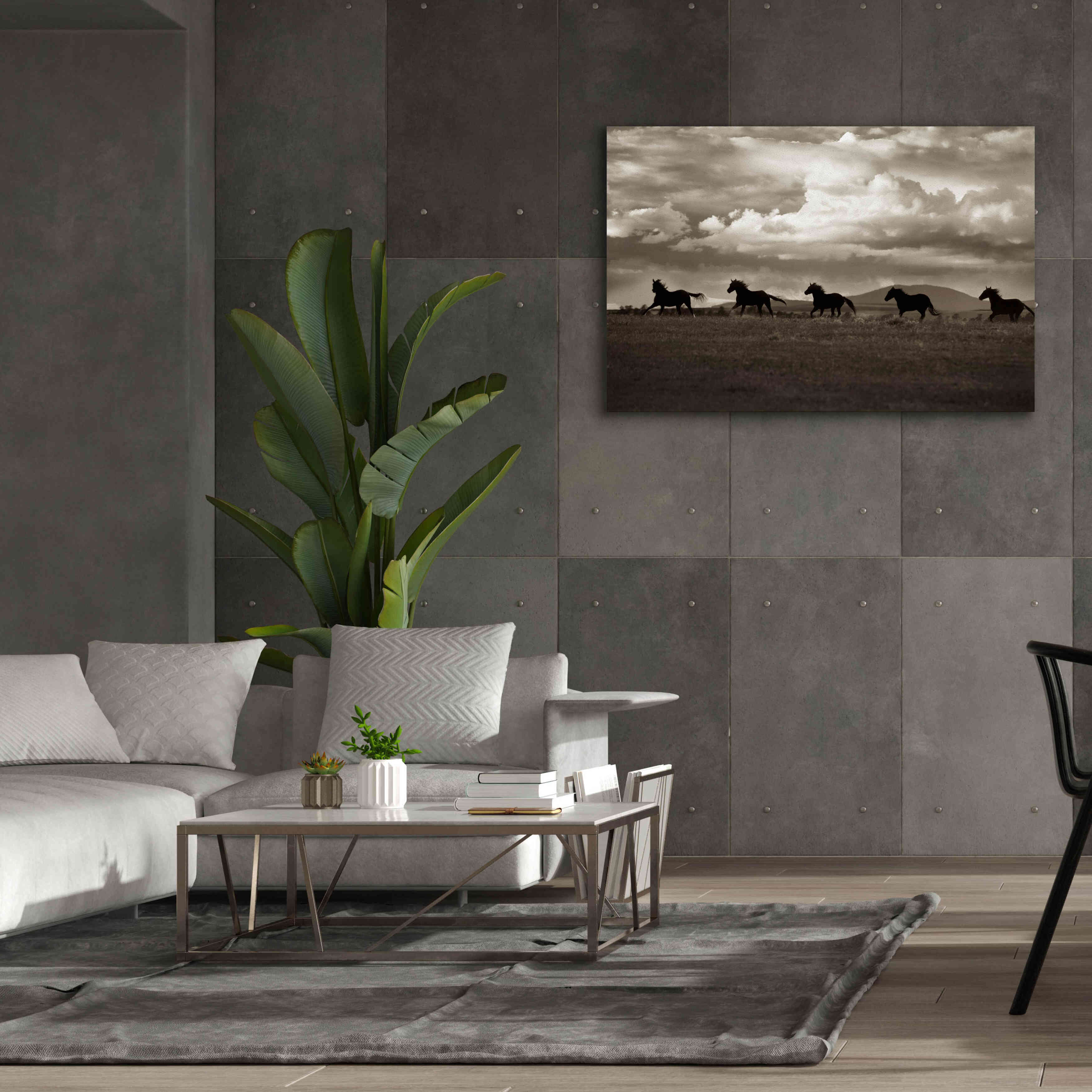 'Racing the Clouds' by Lisa Dearing, Giclee Canvas Wall Art,60x40