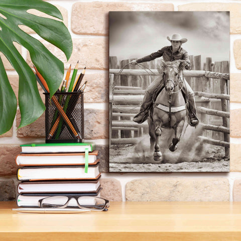 Image of 'Ride ‘Em Cowgirl' by Lisa Dearing, Giclee Canvas Wall Art,12x16
