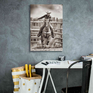 'Ride ‘Em Cowgirl' by Lisa Dearing, Giclee Canvas Wall Art,18x26