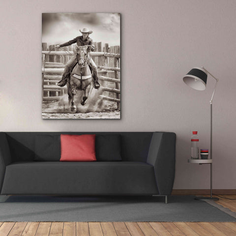 Image of 'Ride ‘Em Cowgirl' by Lisa Dearing, Giclee Canvas Wall Art,40x54