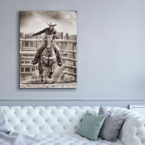 Image of 'Ride ‘Em Cowgirl' by Lisa Dearing, Giclee Canvas Wall Art,40x54