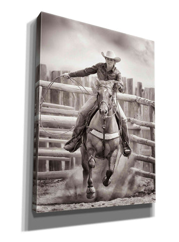 Image of 'Ride ‘Em Cowgirl' by Lisa Dearing, Giclee Canvas Wall Art
