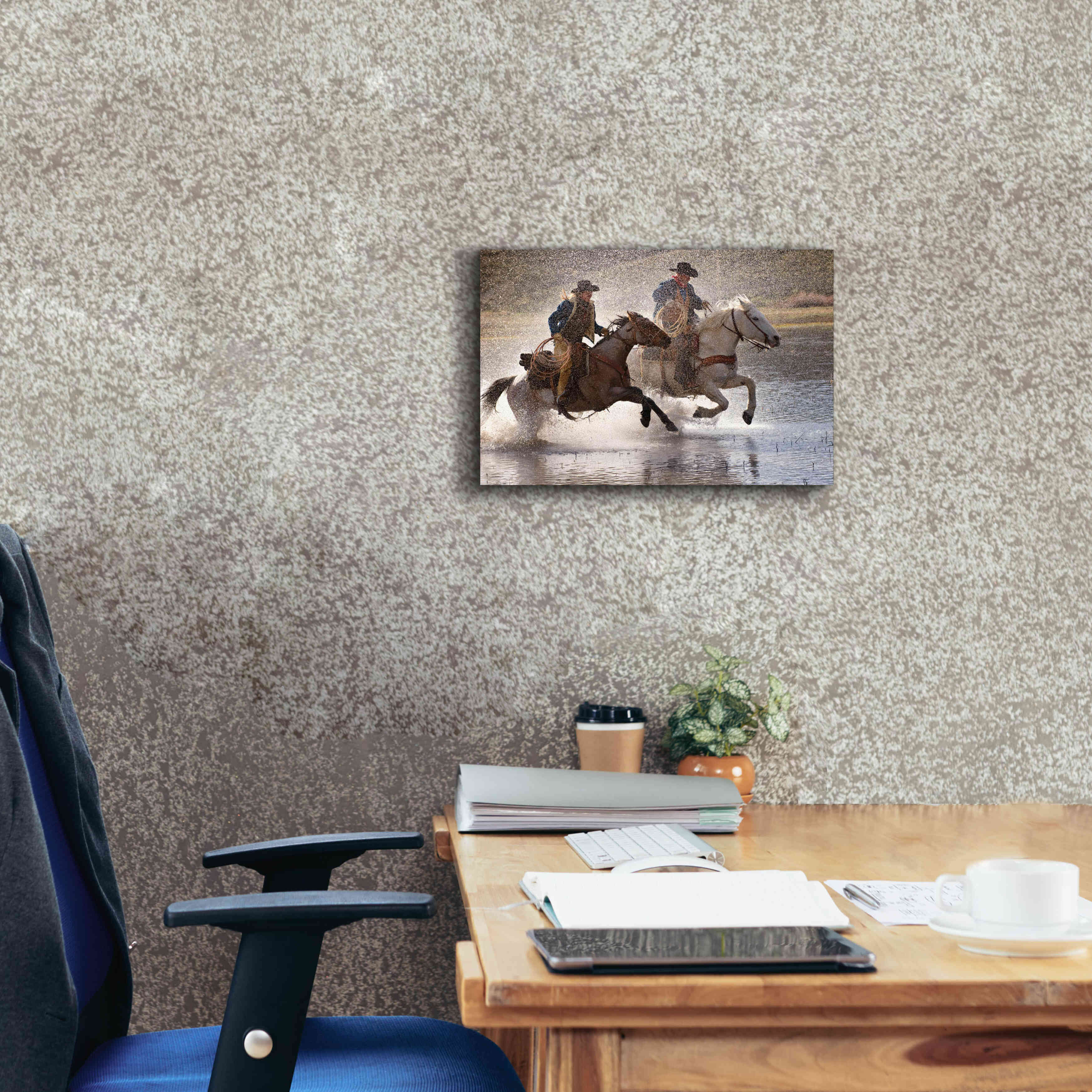 'Splash Dance' by Lisa Dearing, Giclee Canvas Wall Art,18x12