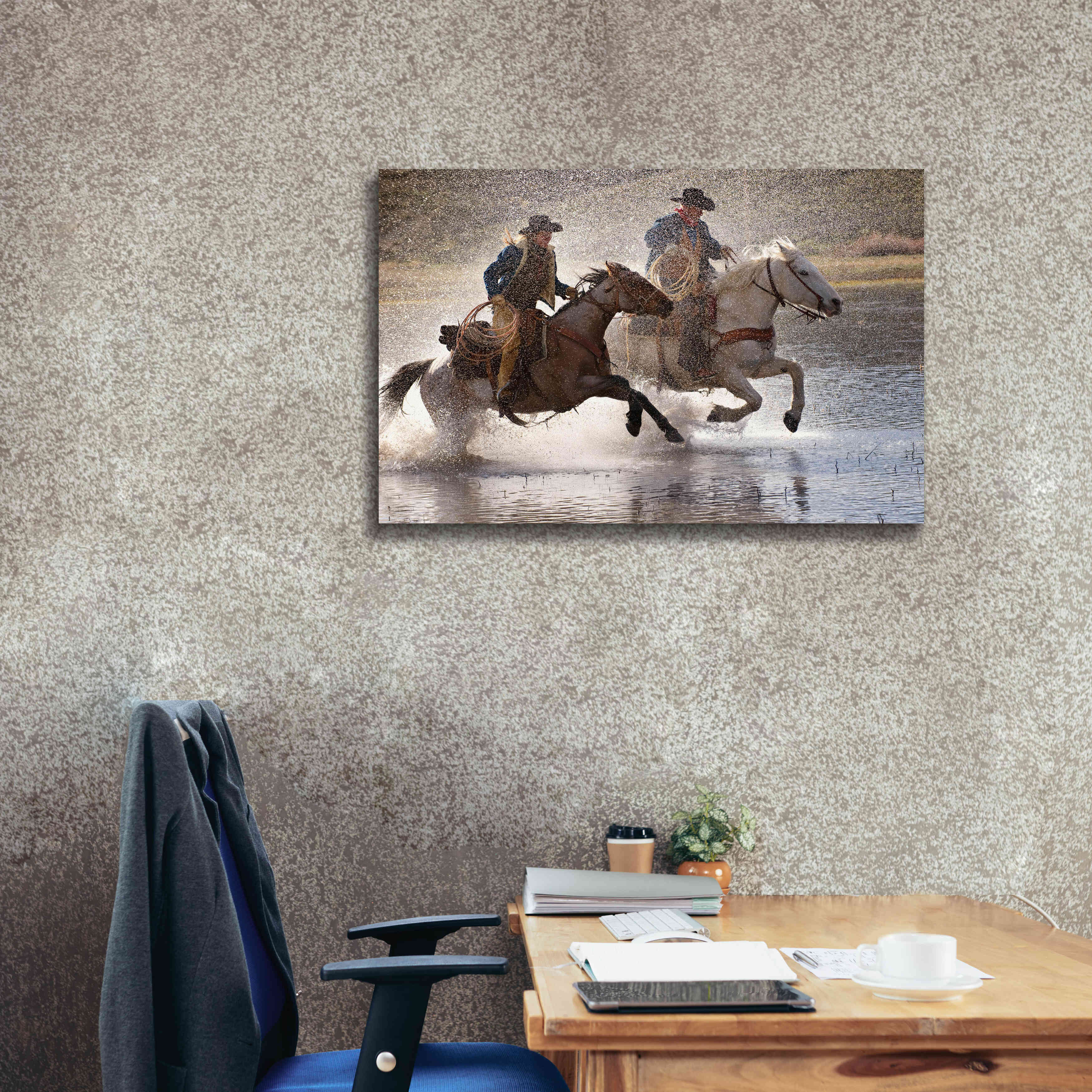 'Splash Dance' by Lisa Dearing, Giclee Canvas Wall Art,40x26