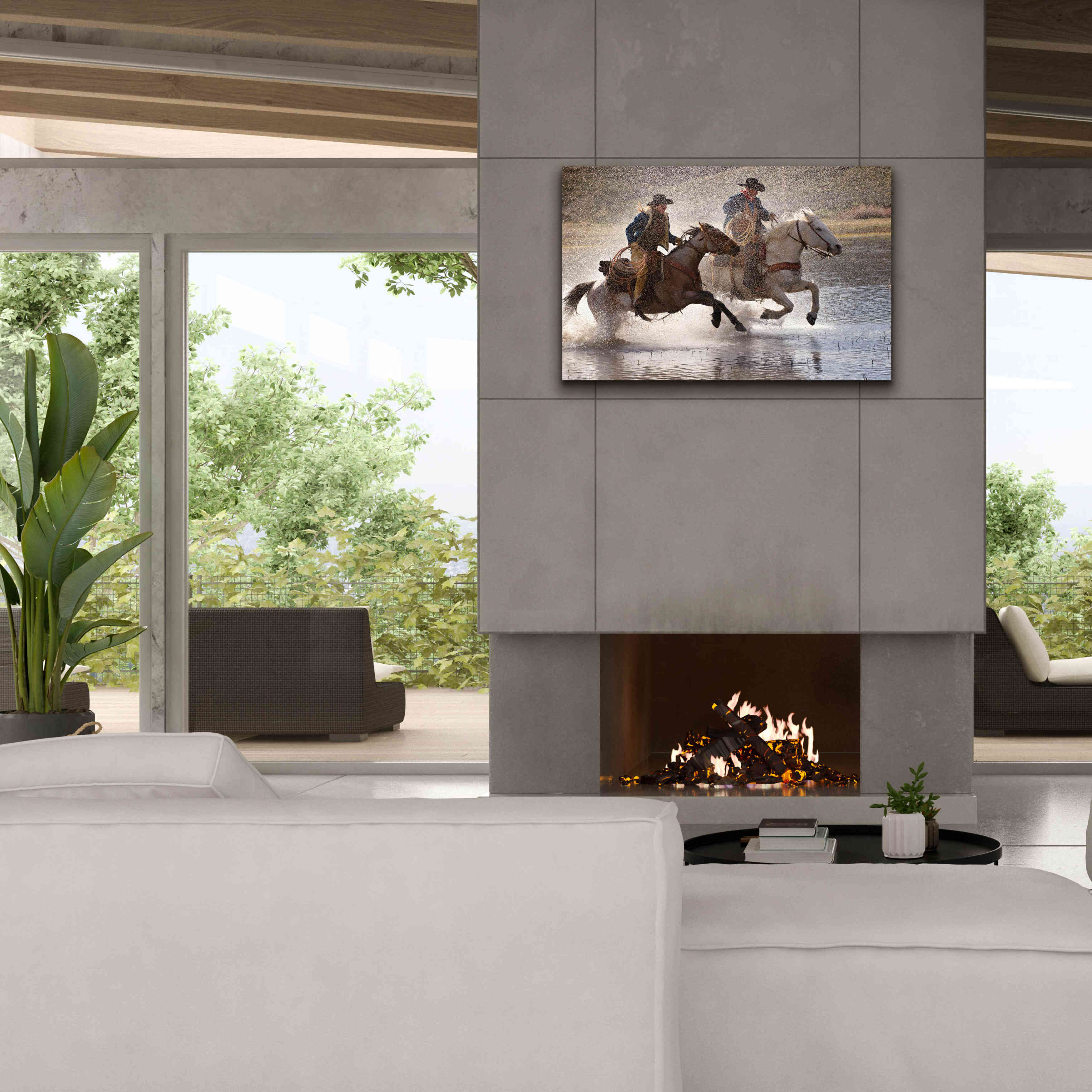 'Splash Dance' by Lisa Dearing, Giclee Canvas Wall Art,40x26