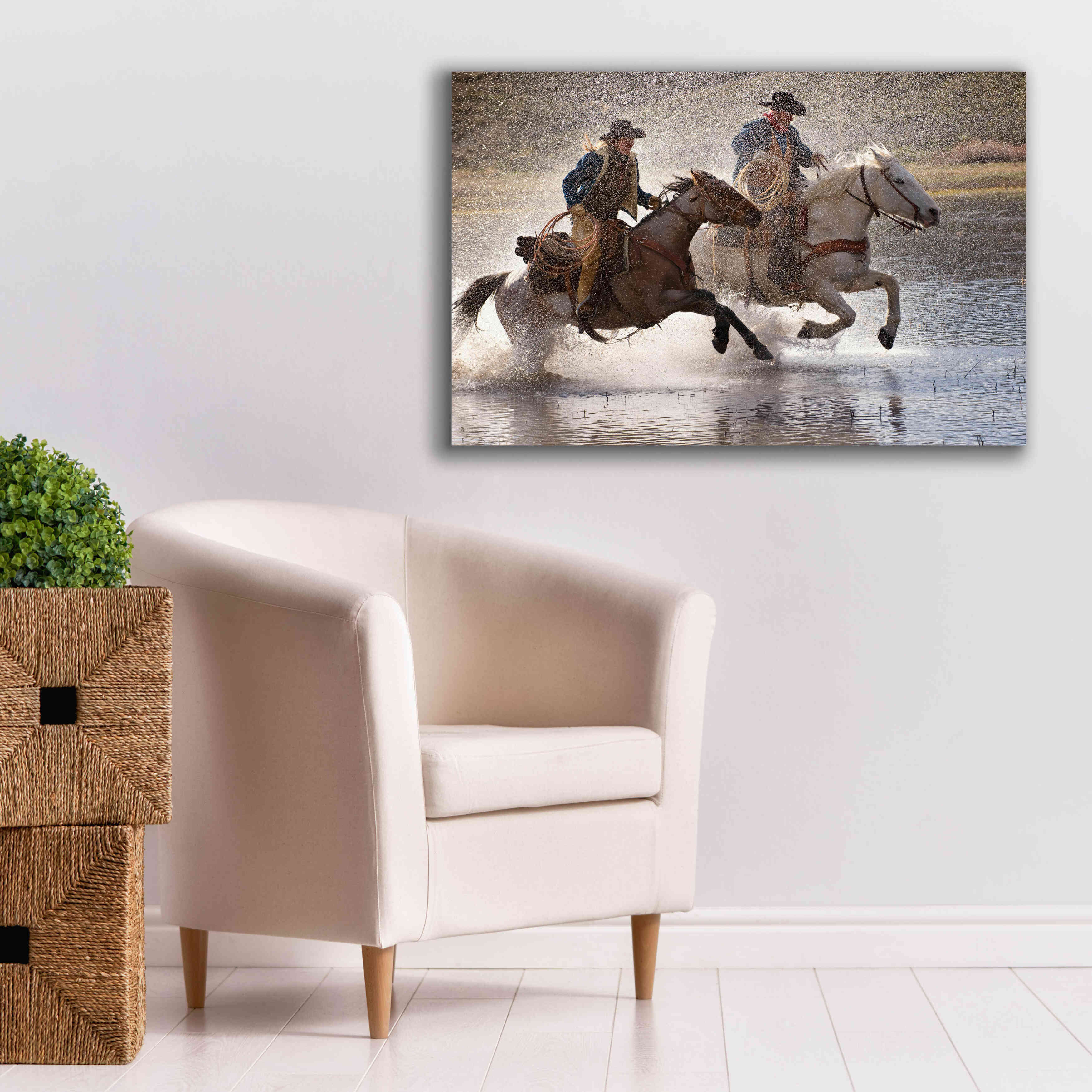 'Splash Dance' by Lisa Dearing, Giclee Canvas Wall Art,40x26
