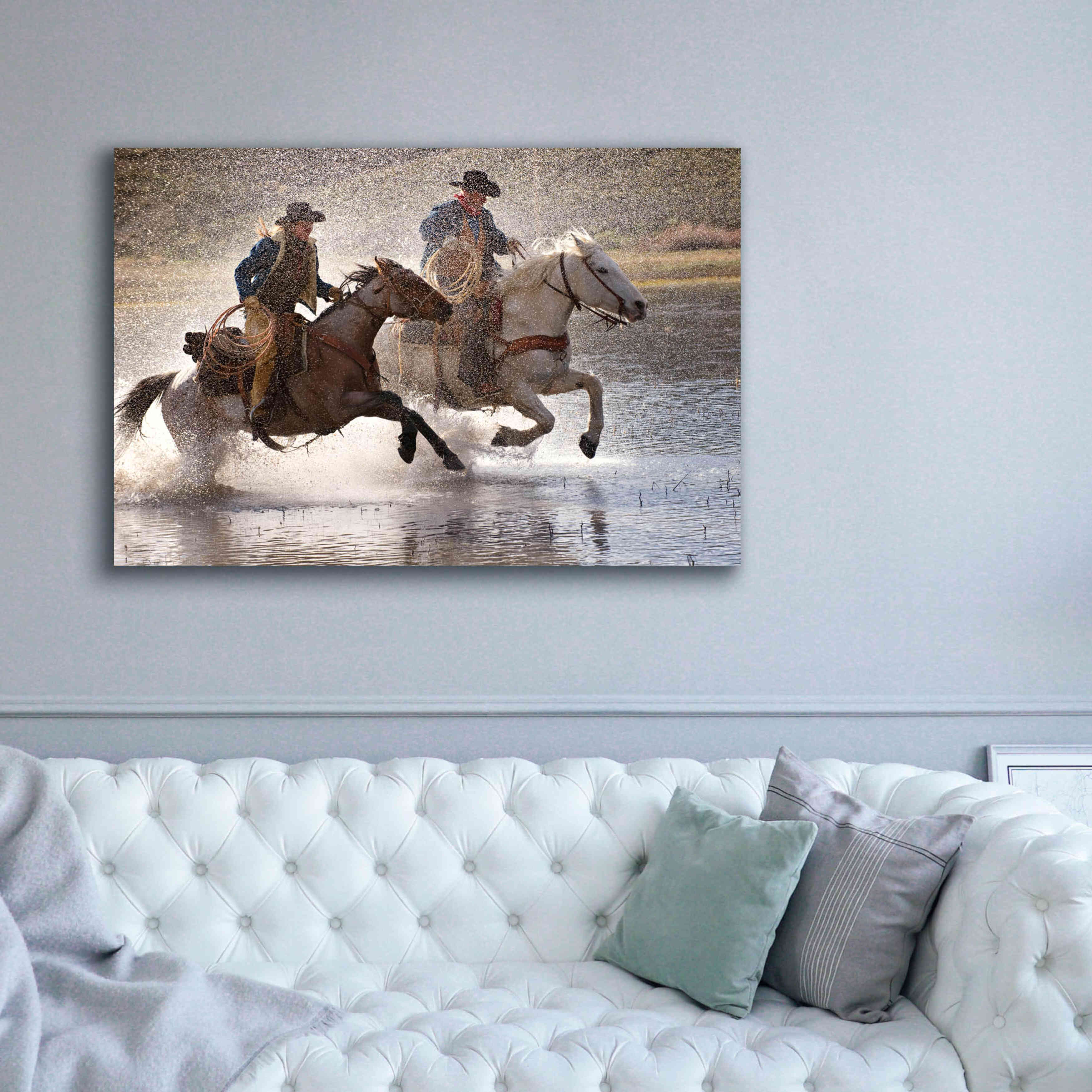 'Splash Dance' by Lisa Dearing, Giclee Canvas Wall Art,60x40