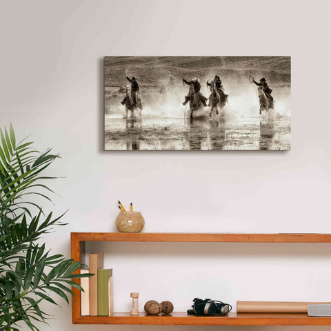 Image of 'Splash Dance II' by Lisa Dearing, Giclee Canvas Wall Art,24x12