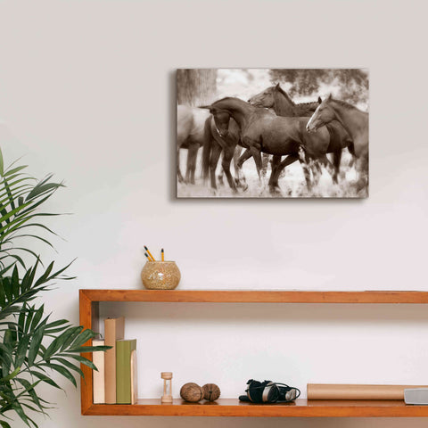 Image of 'The Herd' by Lisa Dearing, Giclee Canvas Wall Art,18x12