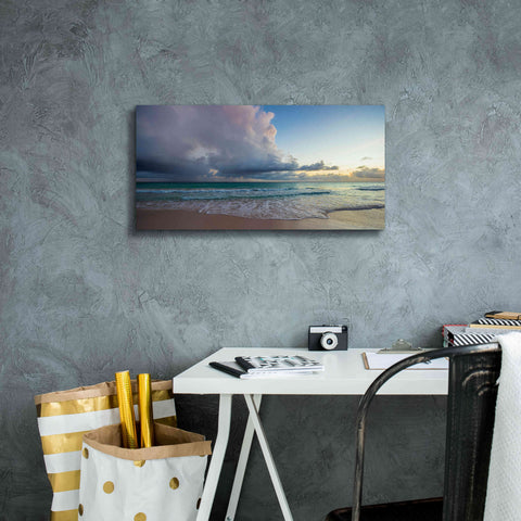 Image of 'First Sunset in Paradise' by Lizzy Davis, Giclee Canvas Wall Art,24x12