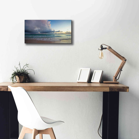 Image of 'First Sunset in Paradise' by Lizzy Davis, Giclee Canvas Wall Art,24x12