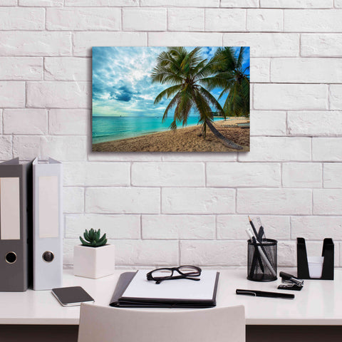 Image of 'Palm Tree Dreams' by Lizzy Davis, Giclee Canvas Wall Art,18x12