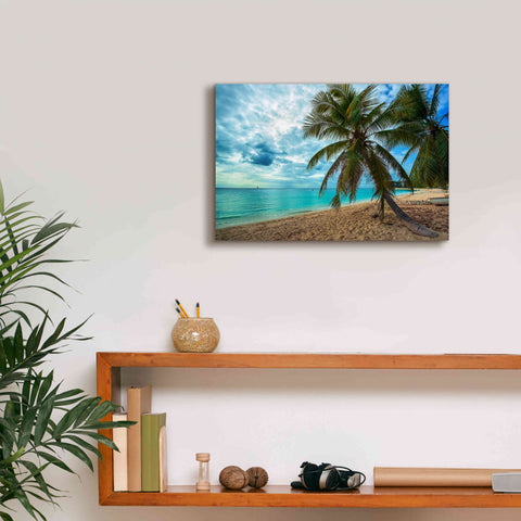 Image of 'Palm Tree Dreams' by Lizzy Davis, Giclee Canvas Wall Art,18x12