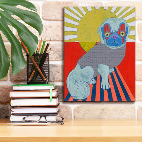 Image of 'Pekingese' by Lizzy Davis, Giclee Canvas Wall Art,12x16