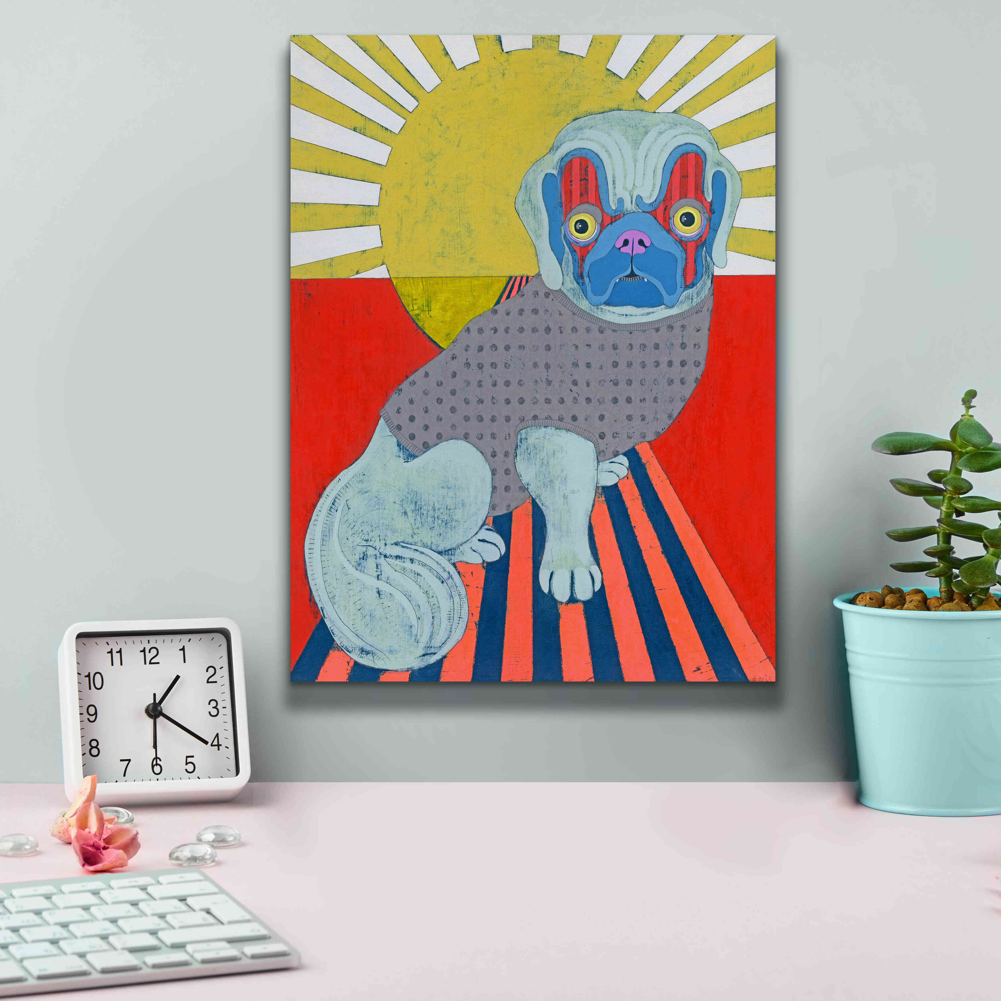 'Pekingese' by Lizzy Davis, Giclee Canvas Wall Art,12x16