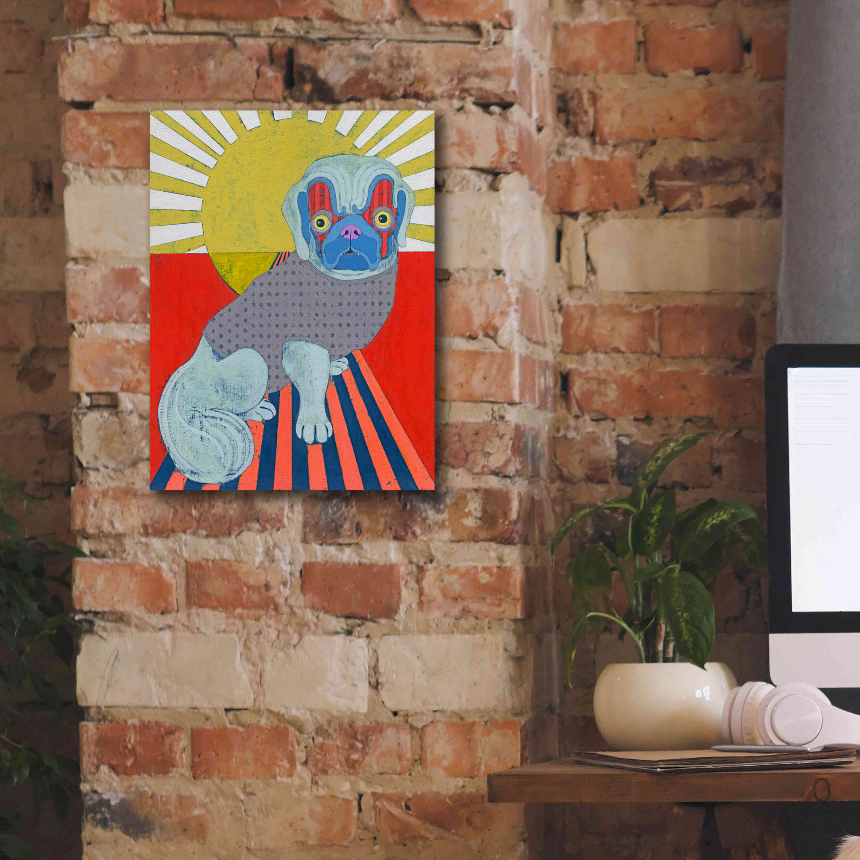 'Pekingese' by Lizzy Davis, Giclee Canvas Wall Art,12x16