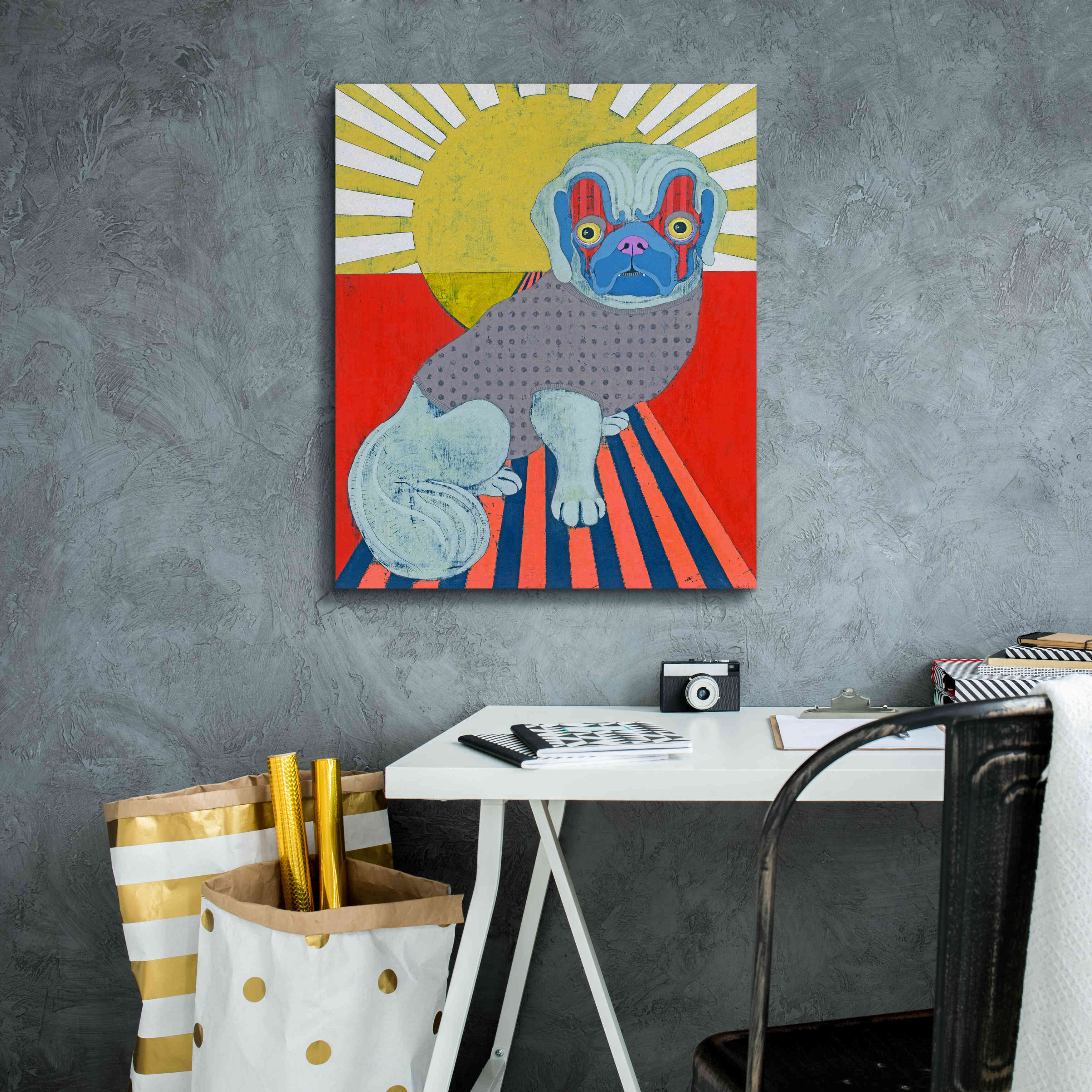 'Pekingese' by Lizzy Davis, Giclee Canvas Wall Art,20x24