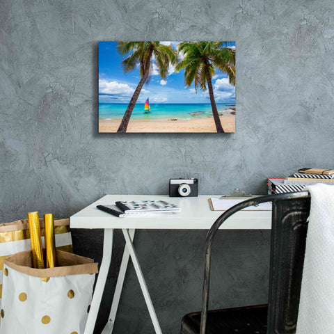 Image of 'Postcard From Paradise' by Lizzy Davis, Giclee Canvas Wall Art,18x12