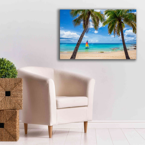 Image of 'Postcard From Paradise' by Lizzy Davis, Giclee Canvas Wall Art,40x26