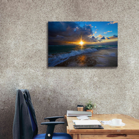 Image of 'Sunrise Over Miami Beach' by Lizzy Davis, Giclee Canvas Wall Art,40x26