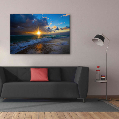 Image of 'Sunrise Over Miami Beach' by Lizzy Davis, Giclee Canvas Wall Art,60x40