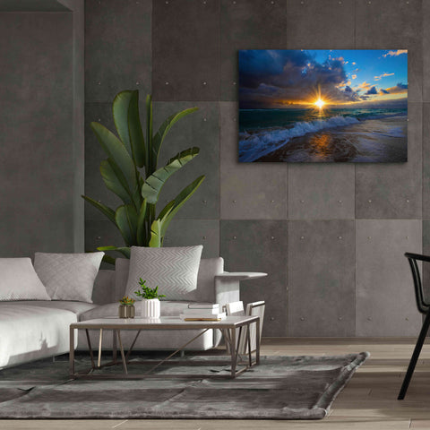 Image of 'Sunrise Over Miami Beach' by Lizzy Davis, Giclee Canvas Wall Art,60x40