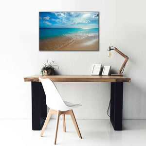 'Turquoise Tranquility' by Lizzy Davis, Giclee Canvas Wall Art,40x26