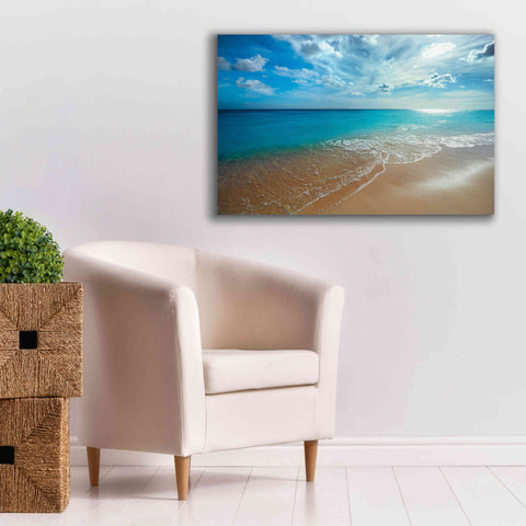 Image of 'Turquoise Tranquility' by Lizzy Davis, Giclee Canvas Wall Art,40x26