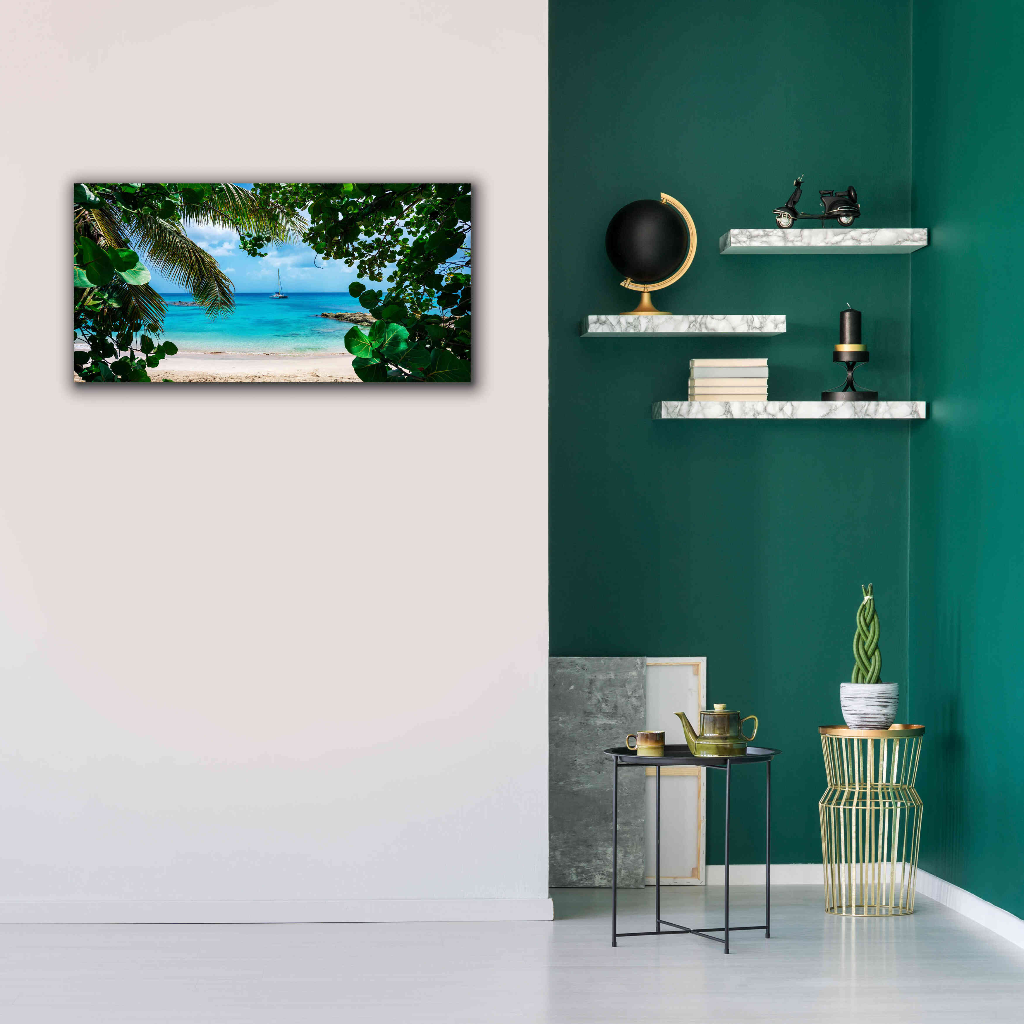'Window to Paradise' by Lizzy Davis, Giclee Canvas Wall Art,40x20