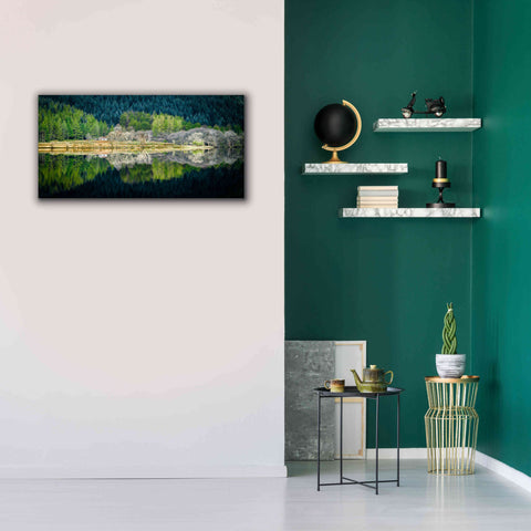 Image of 'Spring Greens' by Lynne Douglas, Giclee Canvas Wall Art,40x20