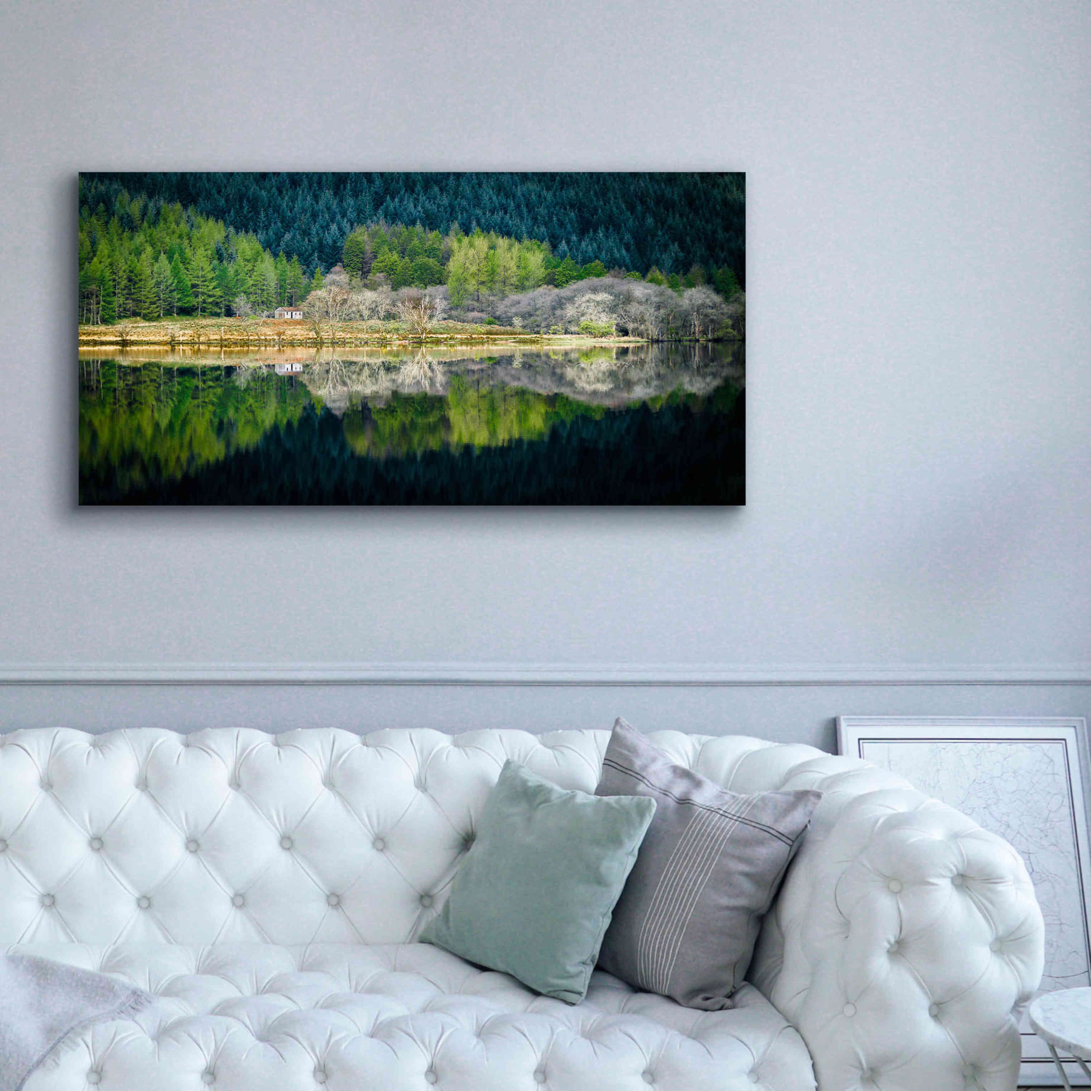 'Spring Greens' by Lynne Douglas, Giclee Canvas Wall Art,60x30